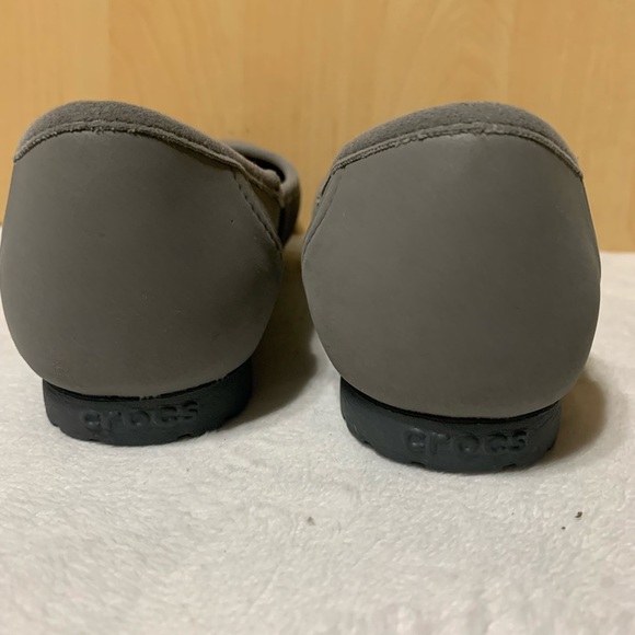 🦋 Crocs Women’s Marin Colorlite Gray Ballet Slip On Flats Size W7. - Picture 3 of 9
